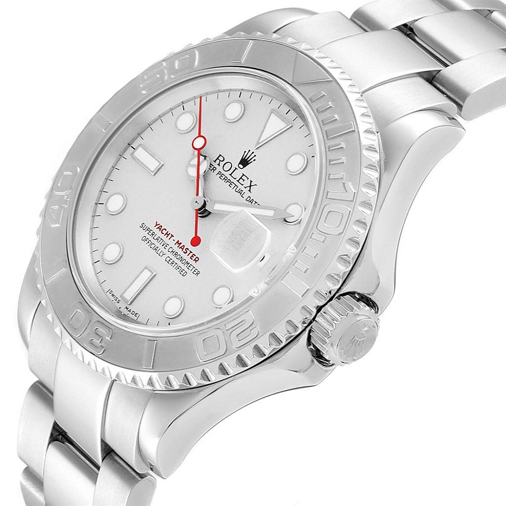 

Rolex Platinum Stainless Steel Yachtmaster, Silver