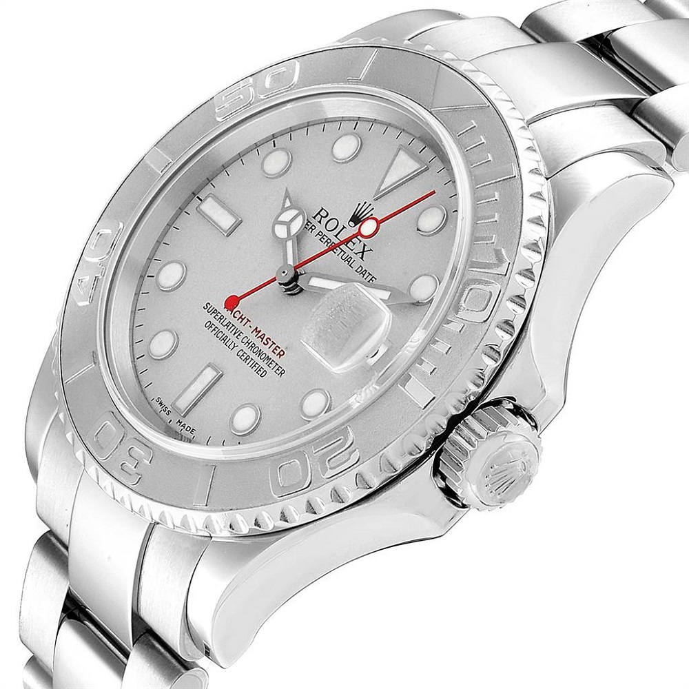 

Rolex Platinum Stainless Steel Yachtmaster, Silver