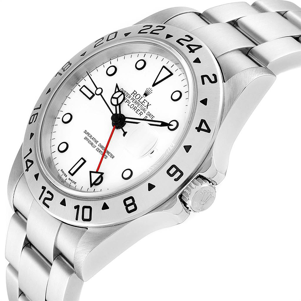 

Rolex White Stainless Steel Explorer II Automatic