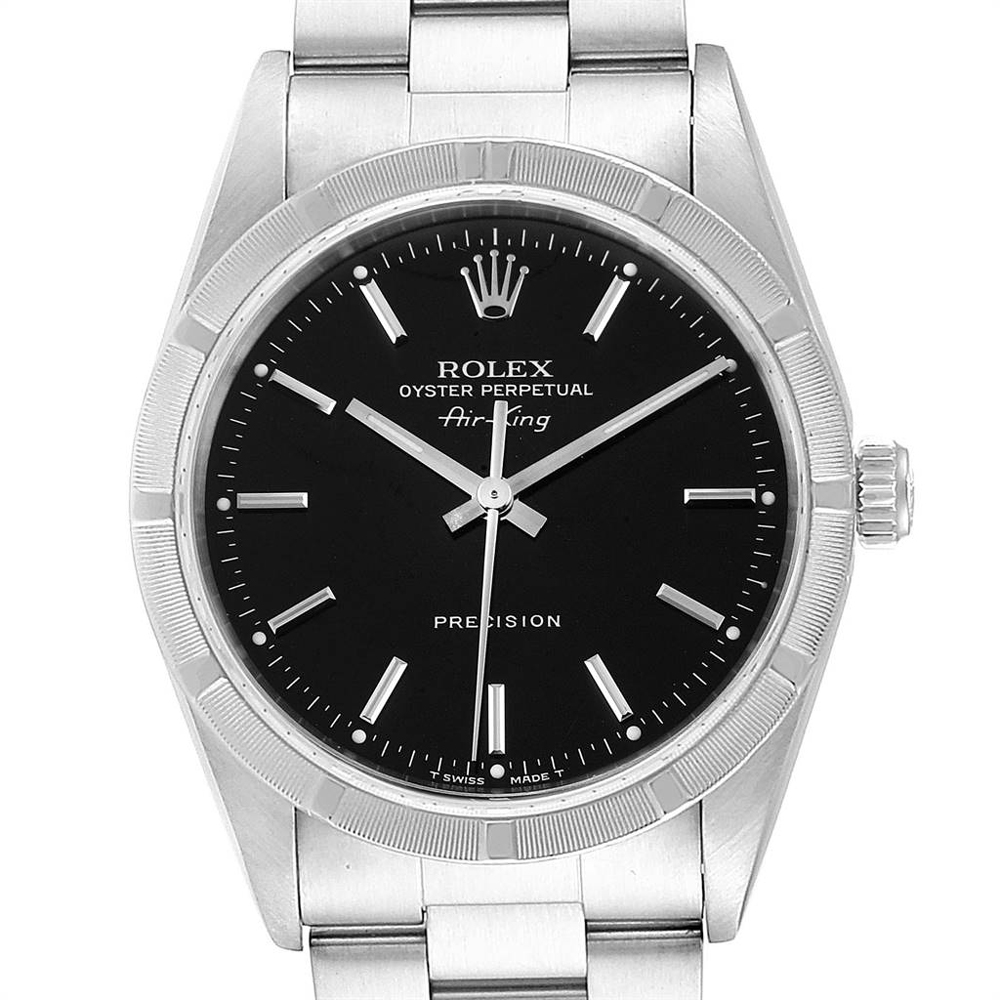

Rolex Black Stainless Steel Air King