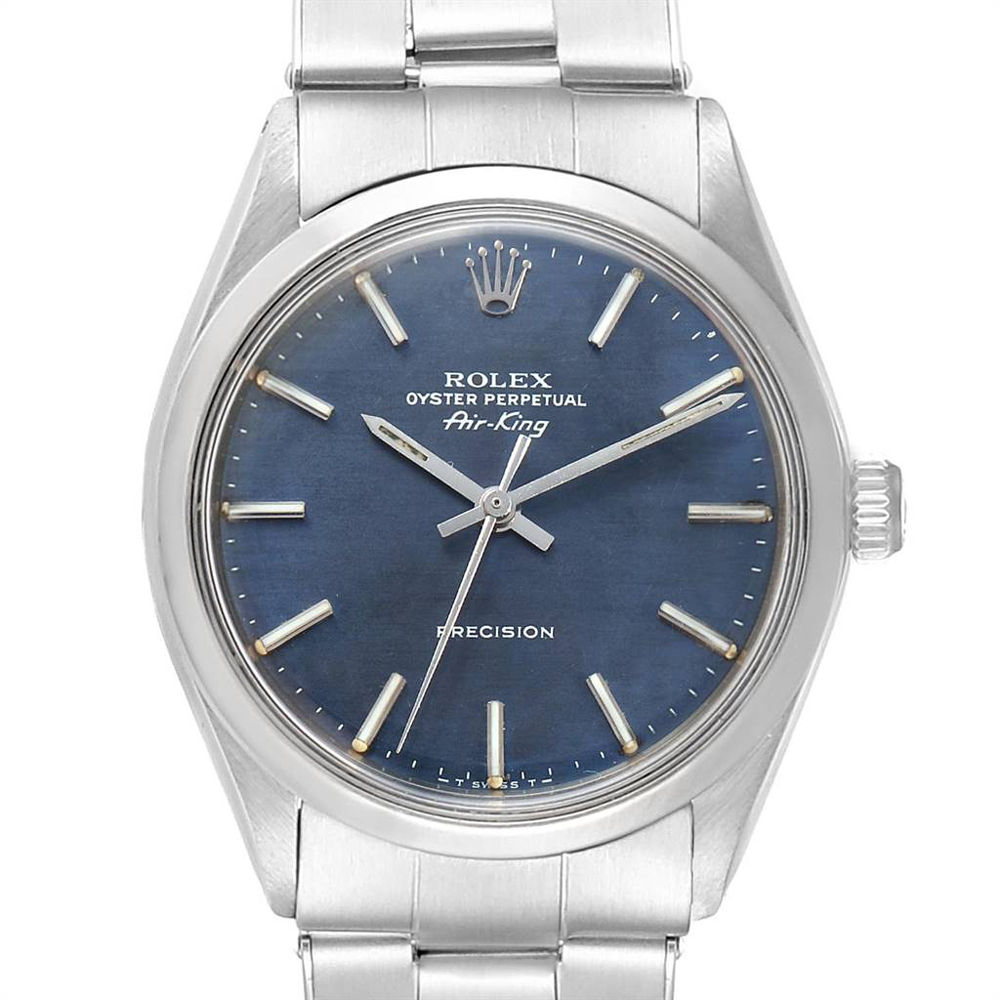 

Rolex Blue Stainless Steel Air King