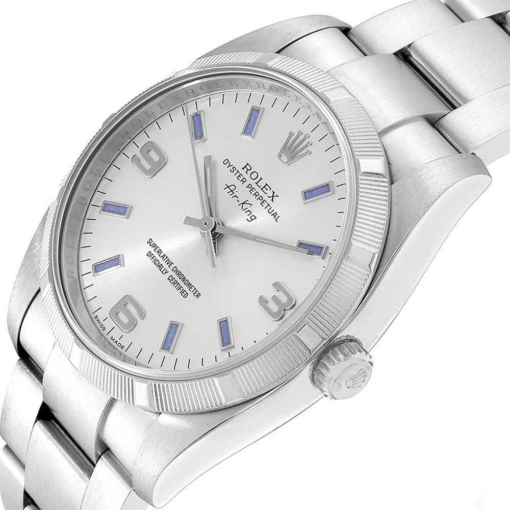 

Rolex Silver Stainless Steel Air King