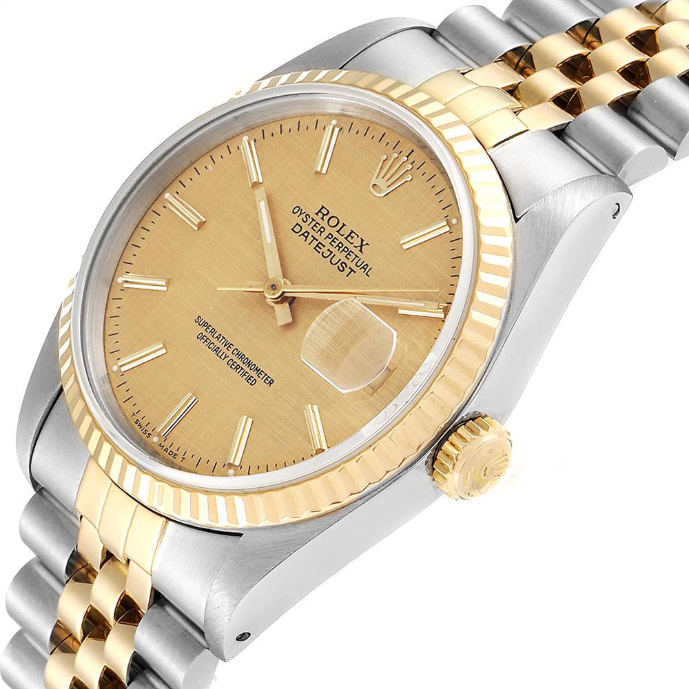 

Rolex Champagne Linen, Gold