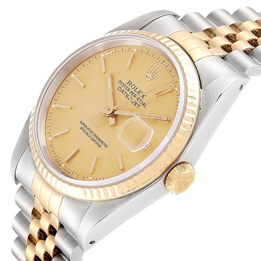 Rolex Champagne Linen, Gold