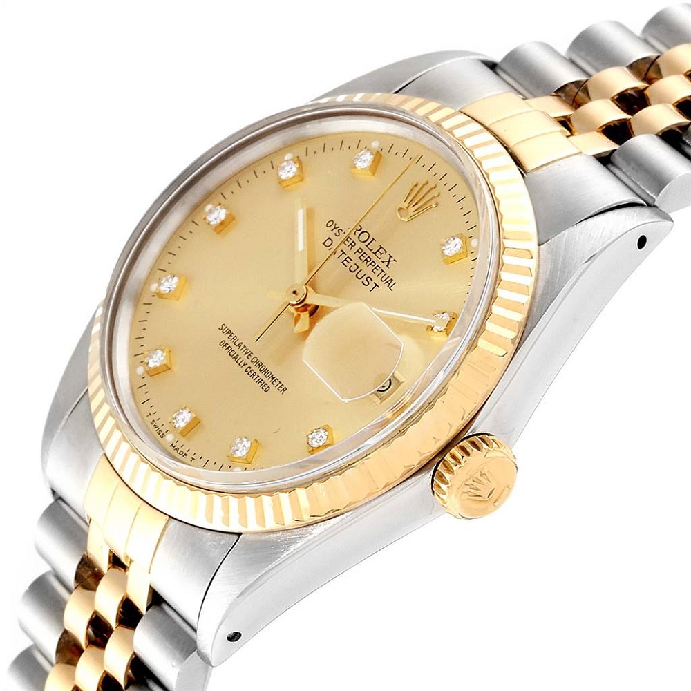 

Rolex Champagne Diamonds, Gold