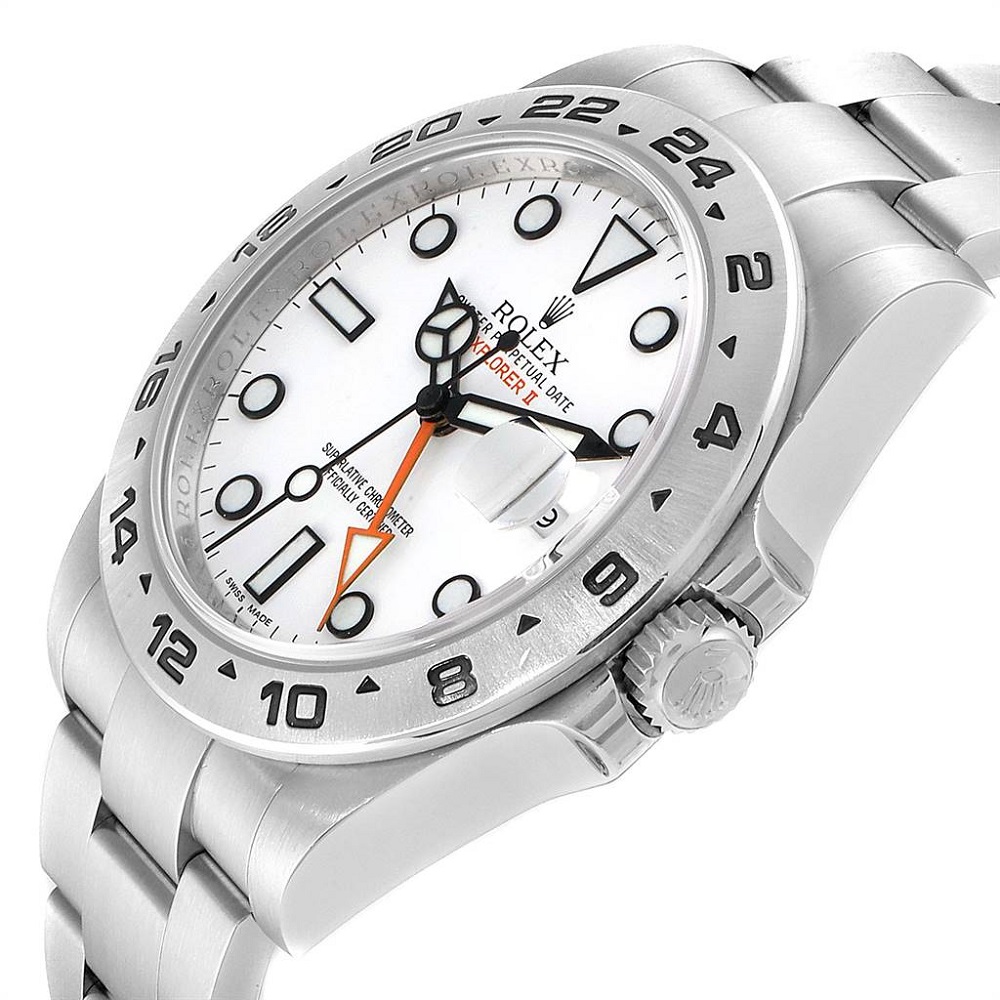 

Rolex White Stainless Steel Explorer II