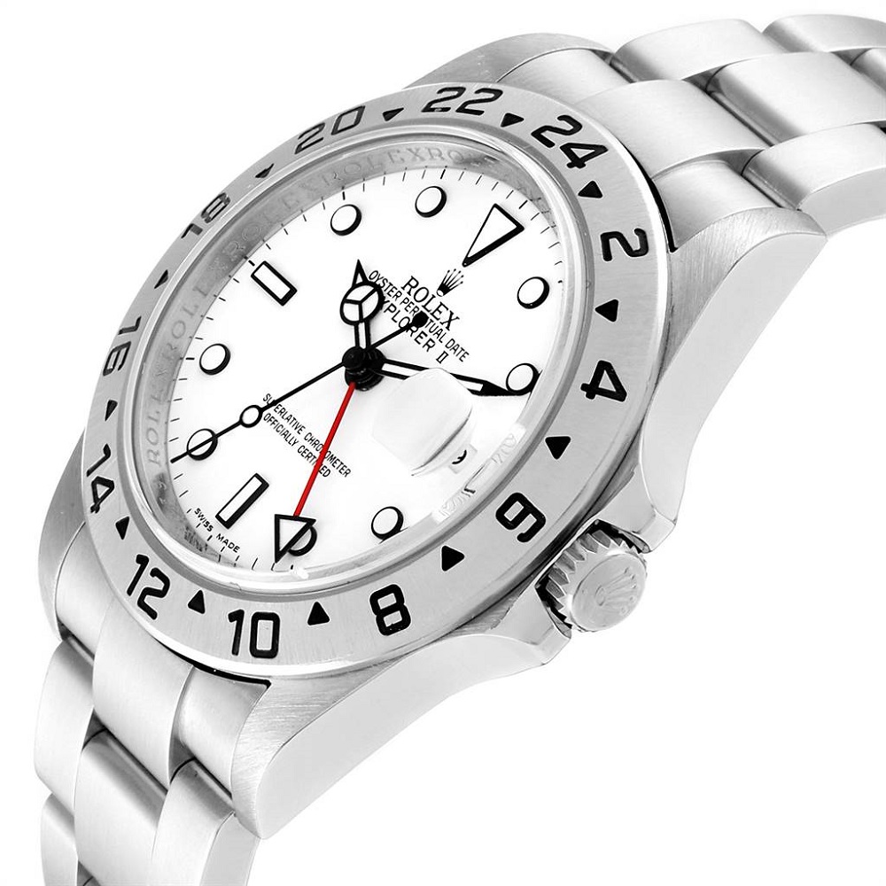 

Rolex White Stainless Steel Explorer II