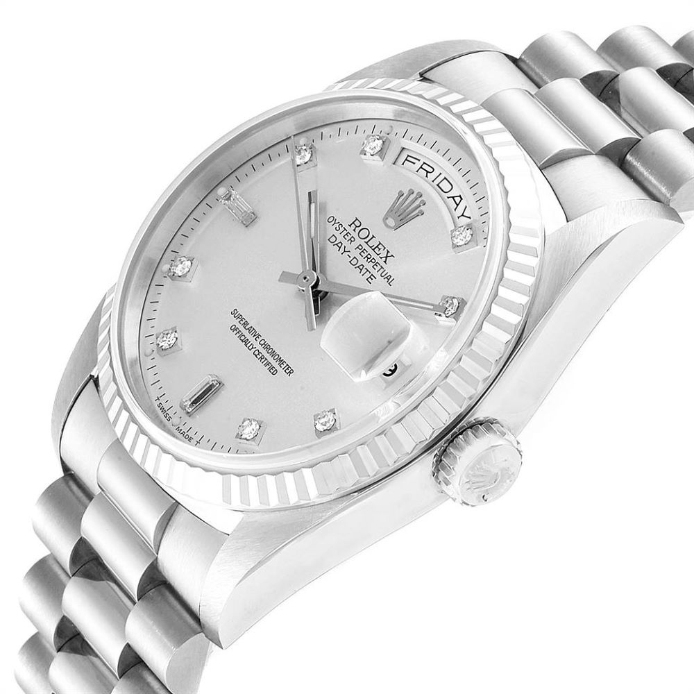 

Rolex Silver Diamonds