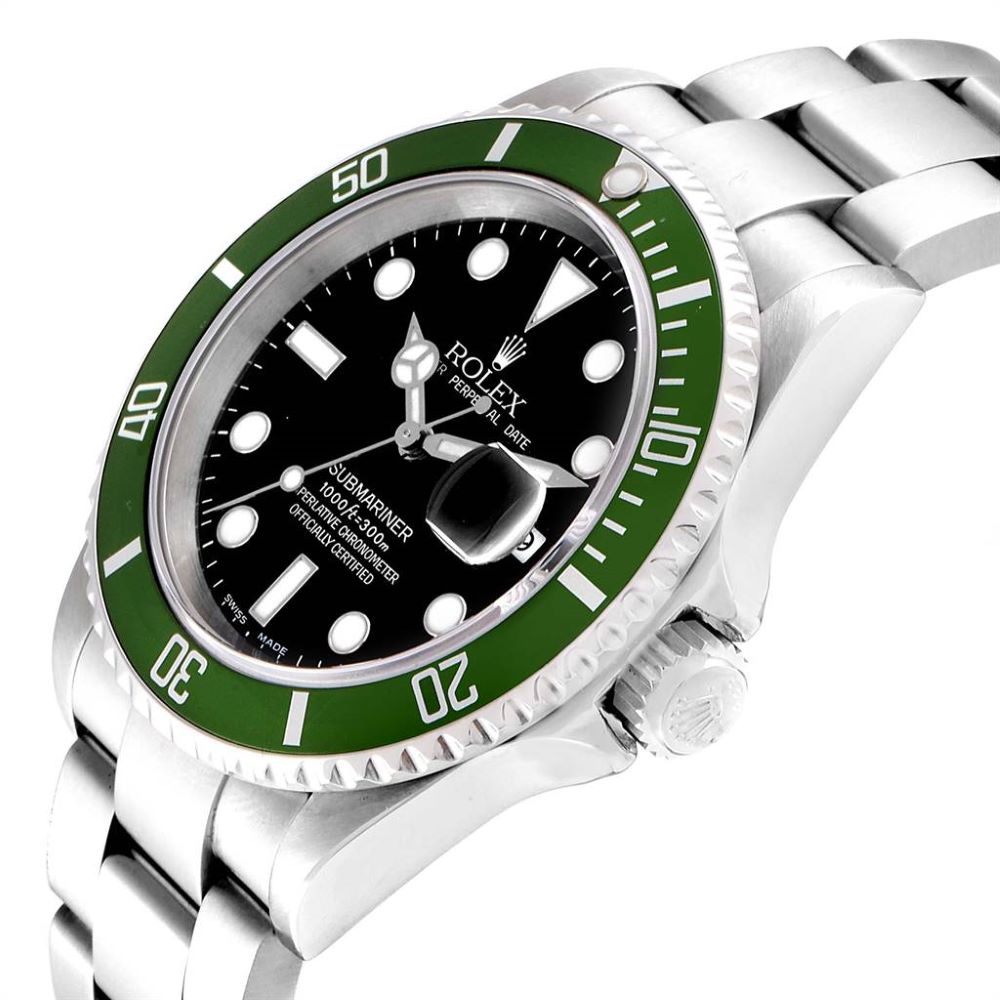 

Rolex Black/Green Stainless Steel Submariner