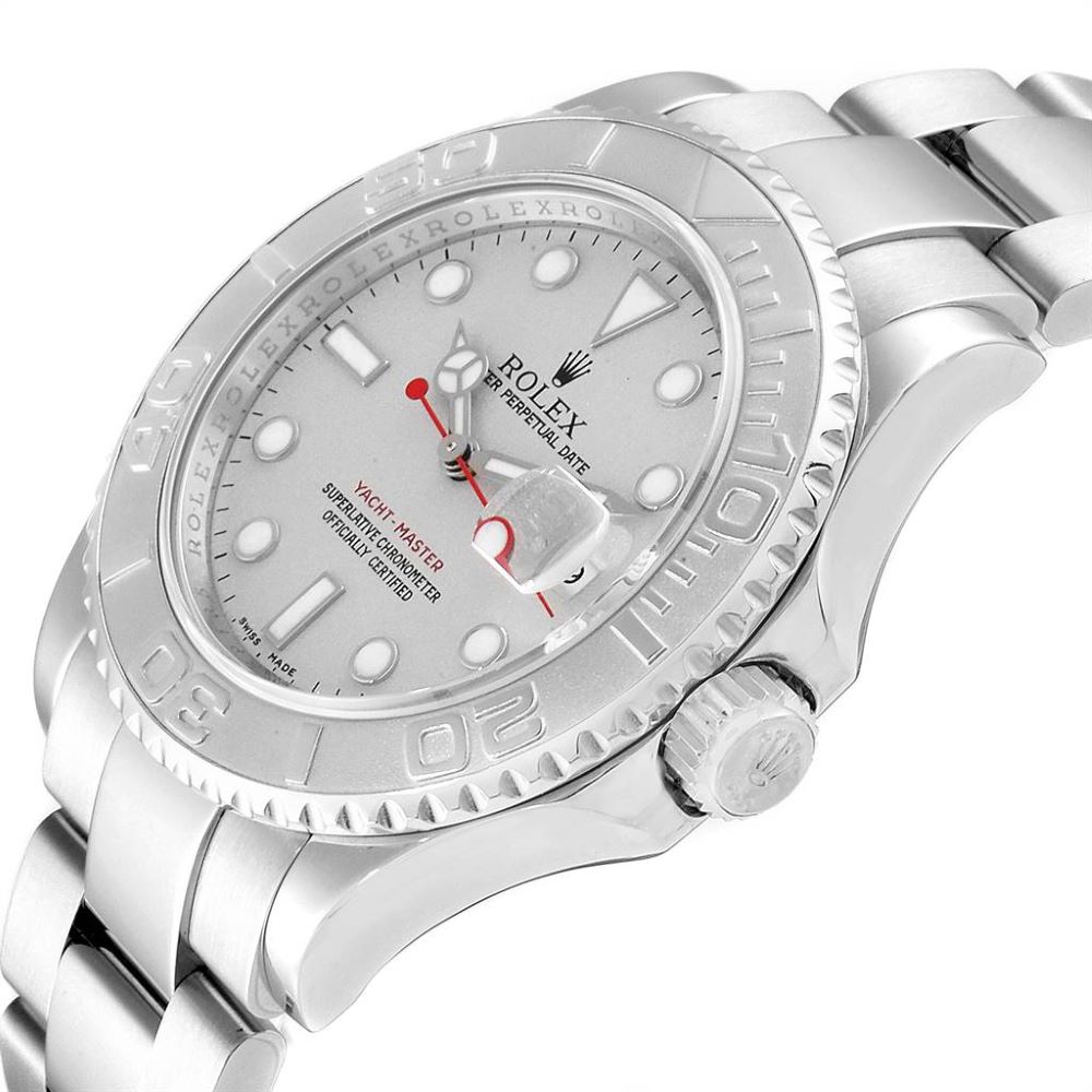 

Rolex Silver Platinum Stainless Steel Yachtmaster