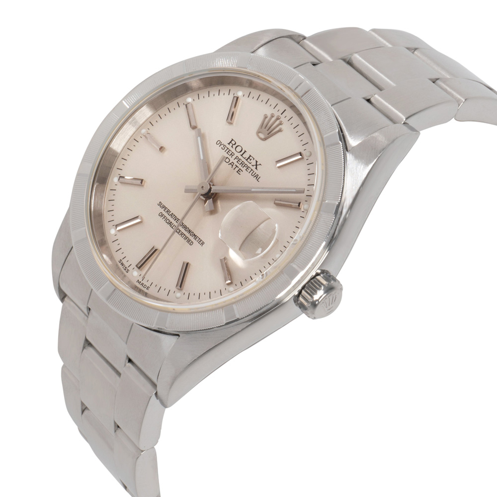 

Rolex Silver Stainless Steel Date
