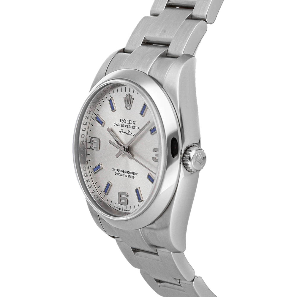 

Rolex Silver Stainless Steel Air-King