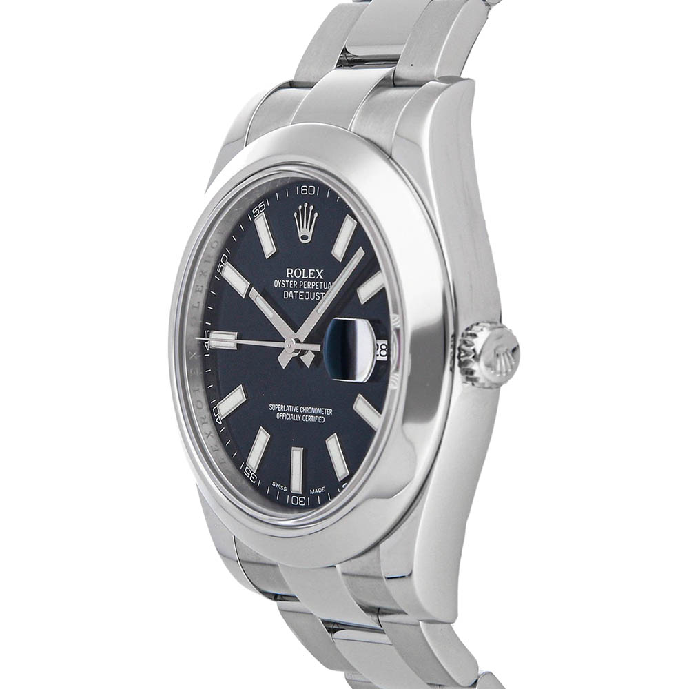 

Rolex Blue Stainless Steel Datejust II