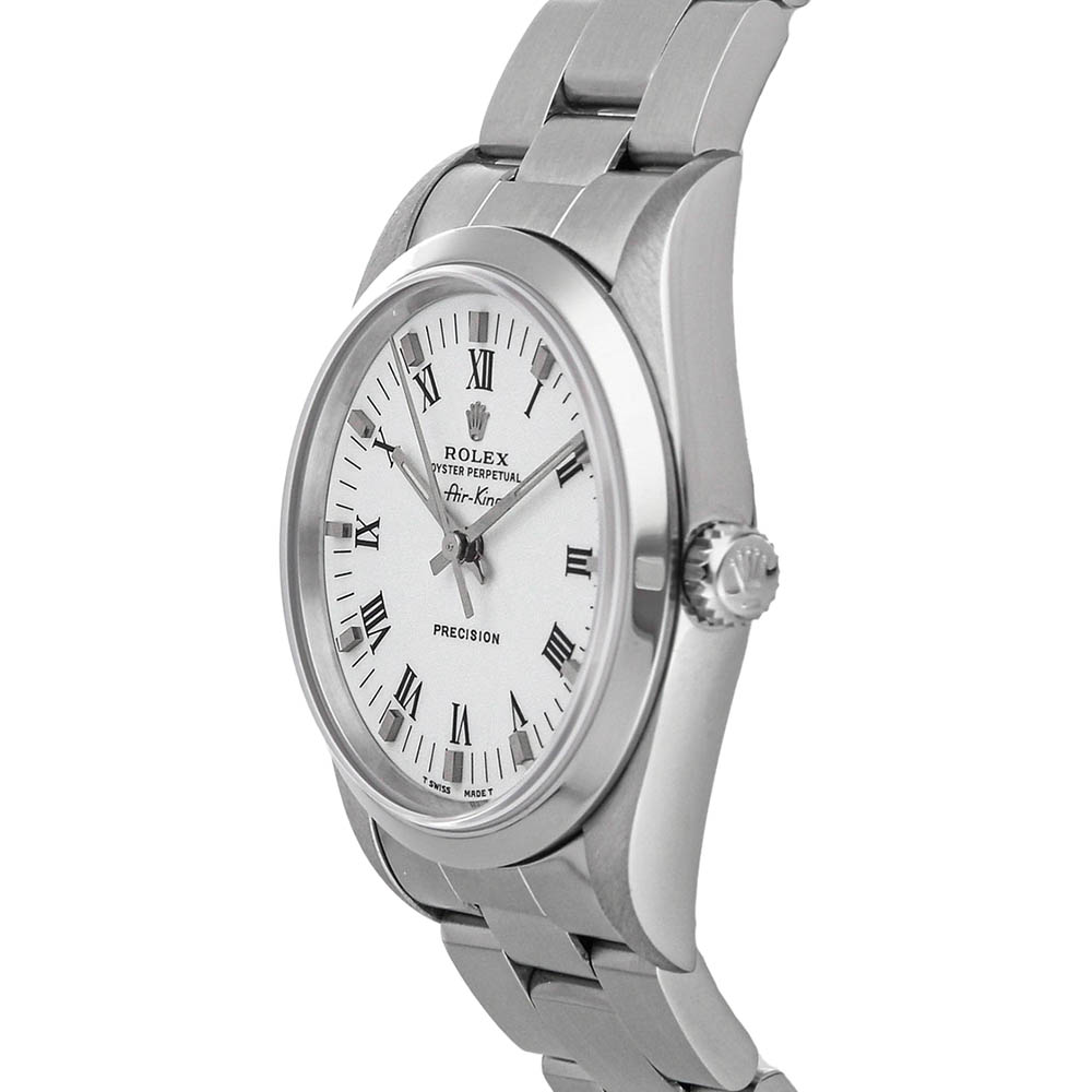 

Rolex White Stainless Steel Oyster Perpetual Air-King