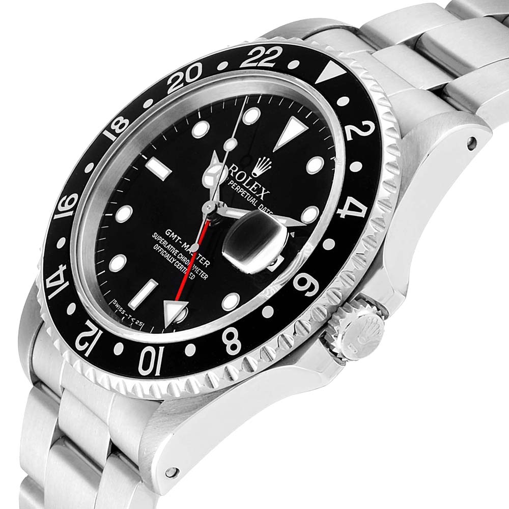 

Rolex Black Stainless Steel GMT Master
