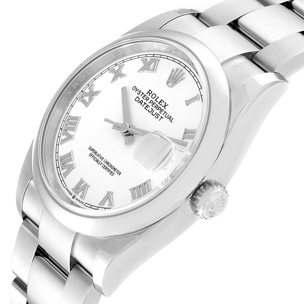 

Rolex White Stainless Steel Datejust