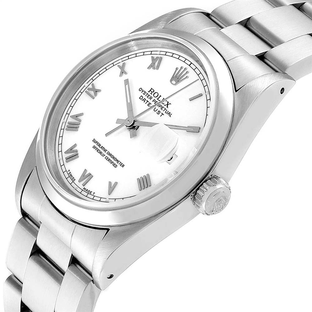 

Rolex White Stainless Steel Datejust