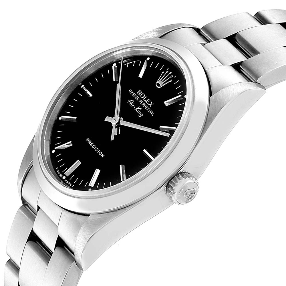 

Rolex Black Stainless Steel Air King