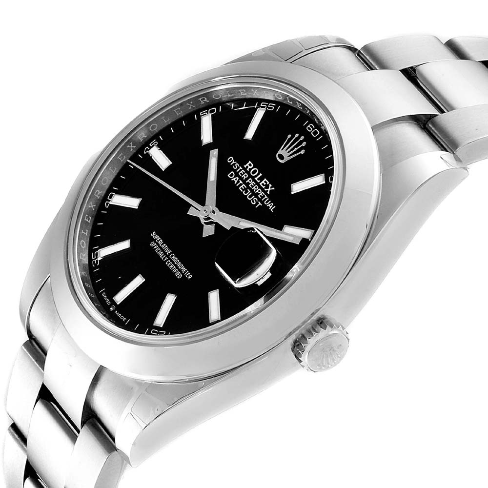 

Rolex Black Stainless Steel Datejust