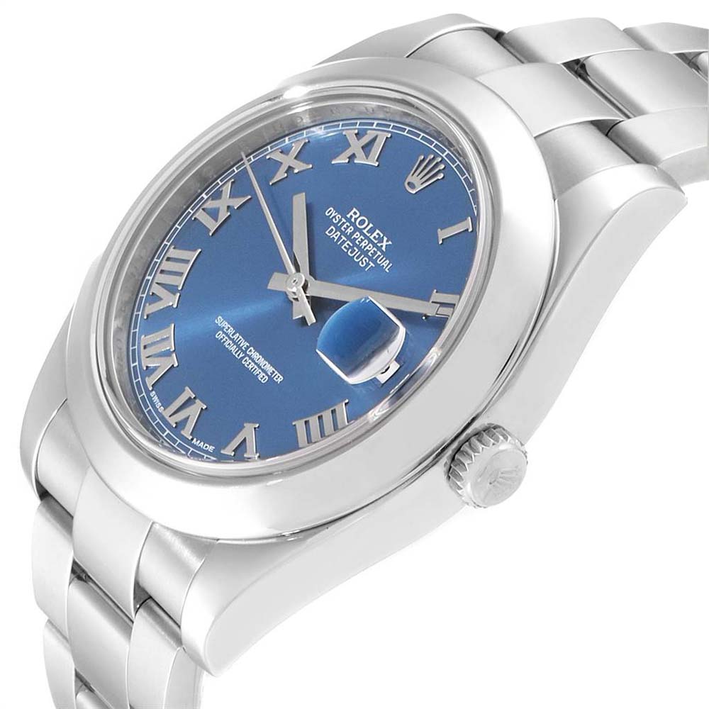 

Rolex Blue Stainless Steel Datejust II