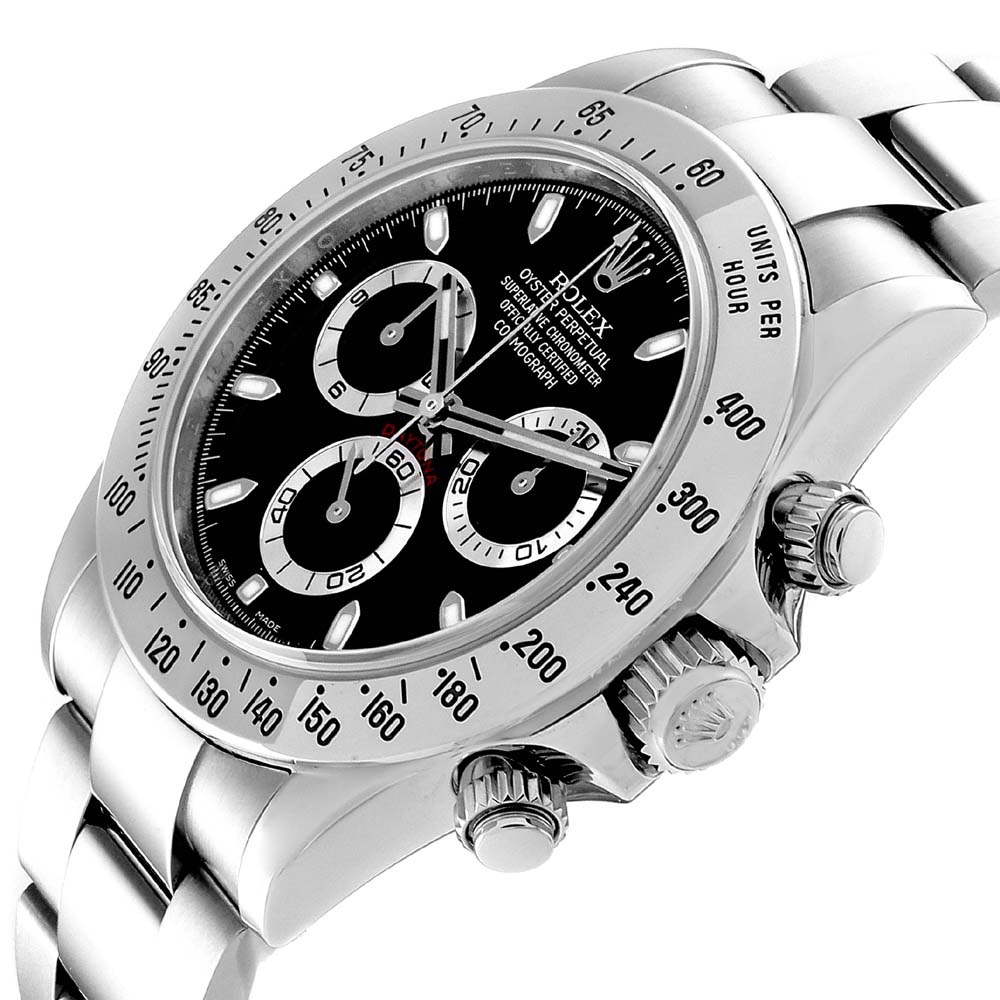 

Rolex Black Stainless Steel Daytona