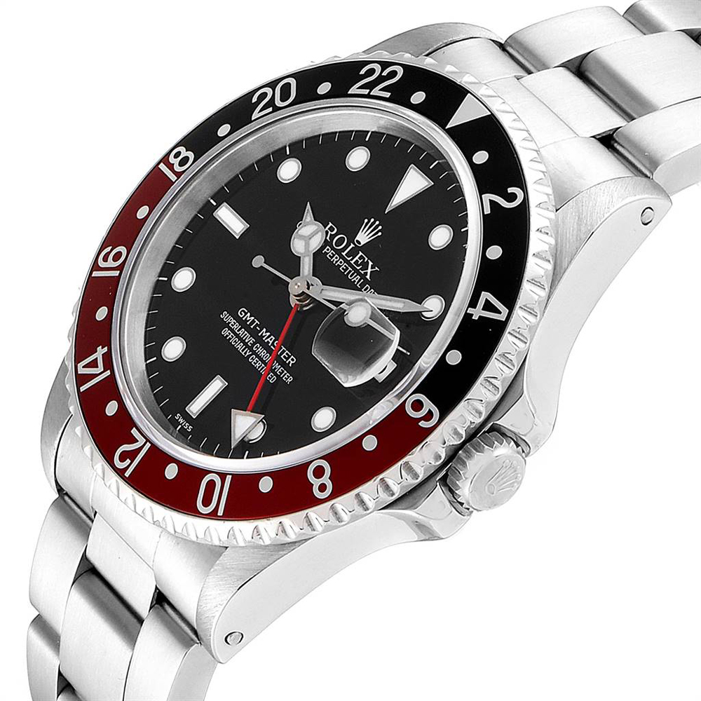 

Rolex Black Stainless Steel GMT Master Coke