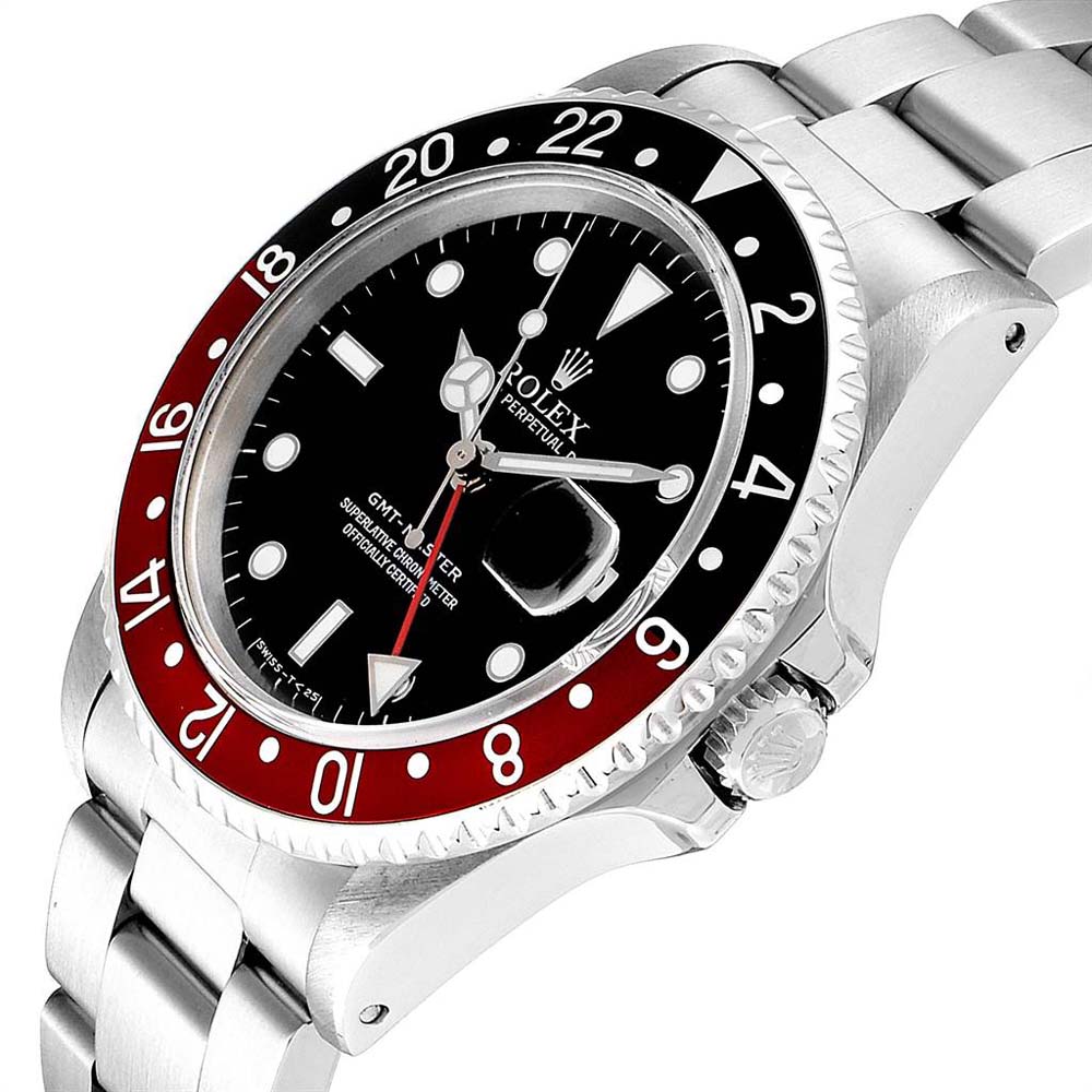 

Rolex Black Stainless Steel GMT Master Coke