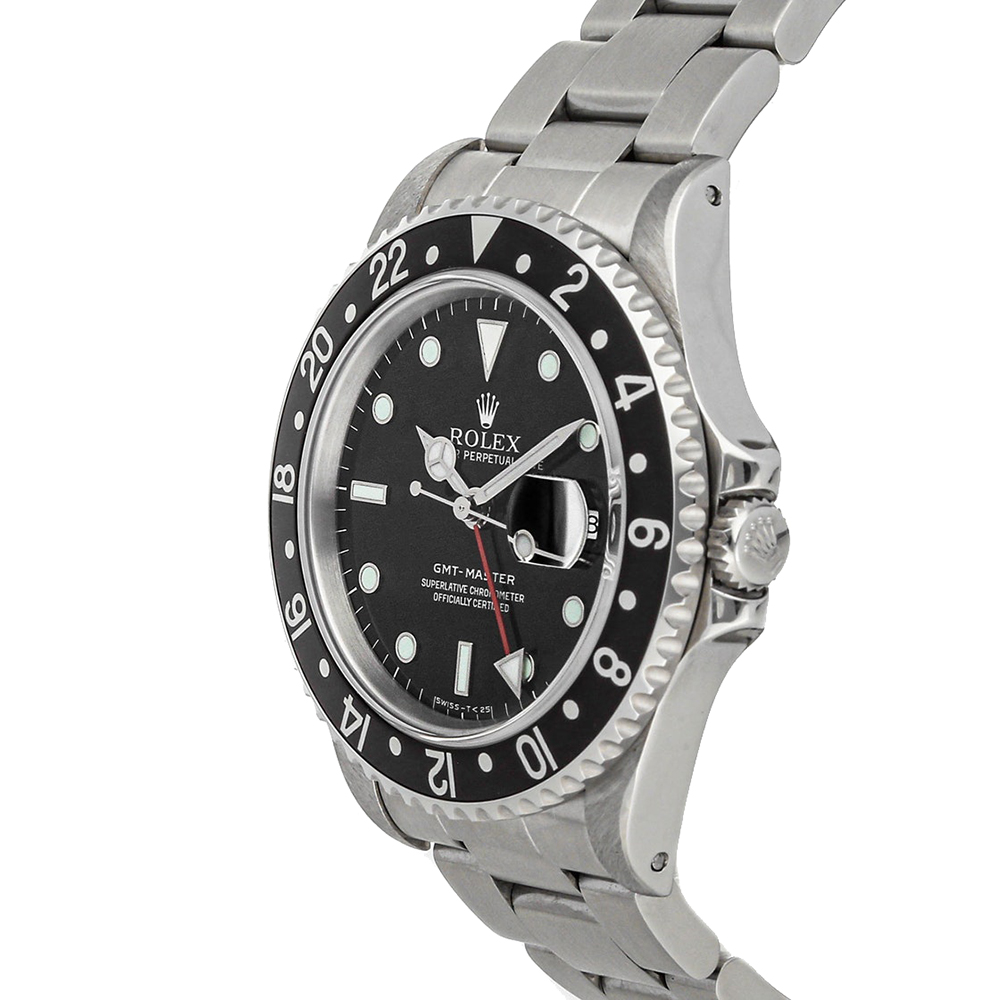 

Rolex Black Stainless Steel GMT Master