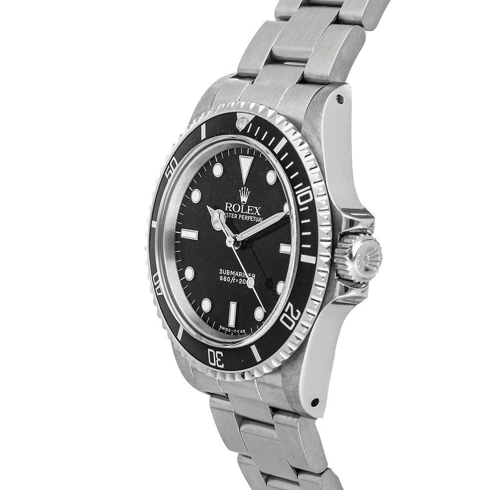 

Rolex Black Stainless Steel Vintage Submariner No Date