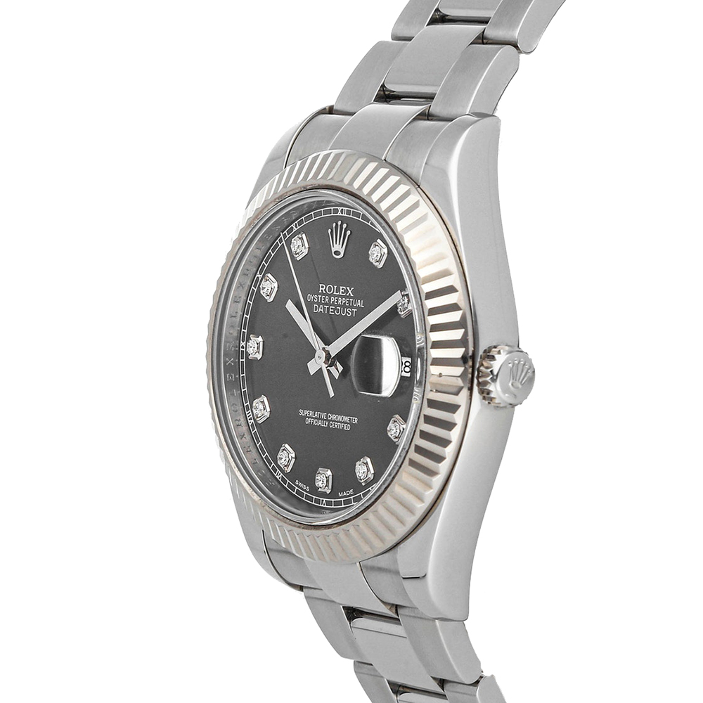 

Rolex Rhodium Diamonds, Grey