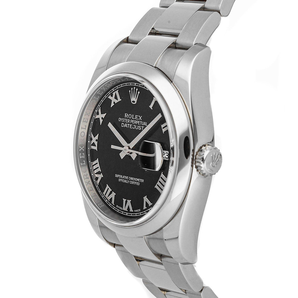 

Rolex Black Stainless Steel Datejust