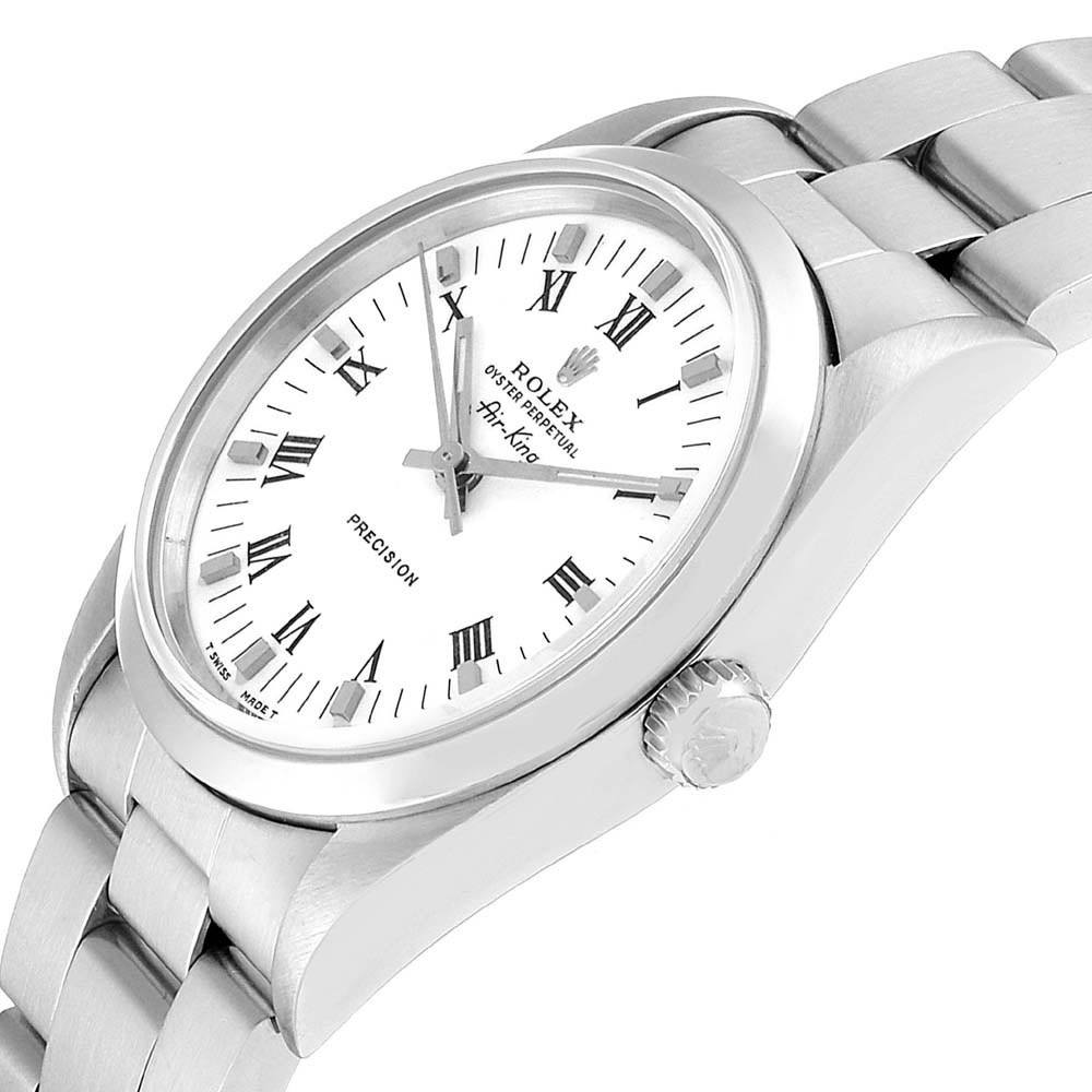 

Rolex White Stainless Steel Air King