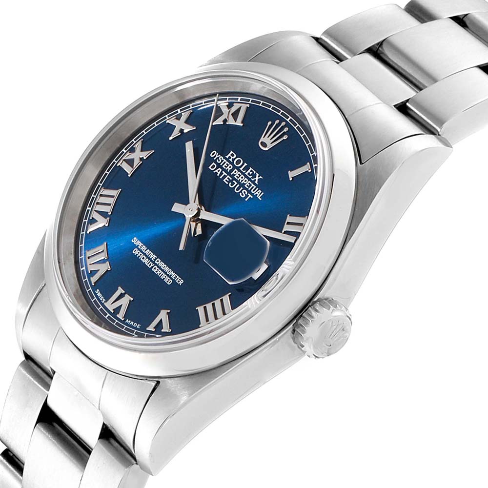 

Rolex Blue Stainless Steel Datejust