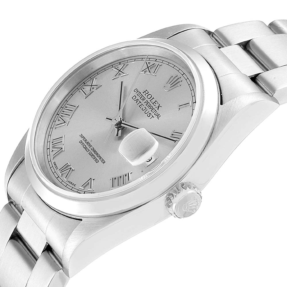 

Rolex Rhodium Silver Stainless Steel Datejust