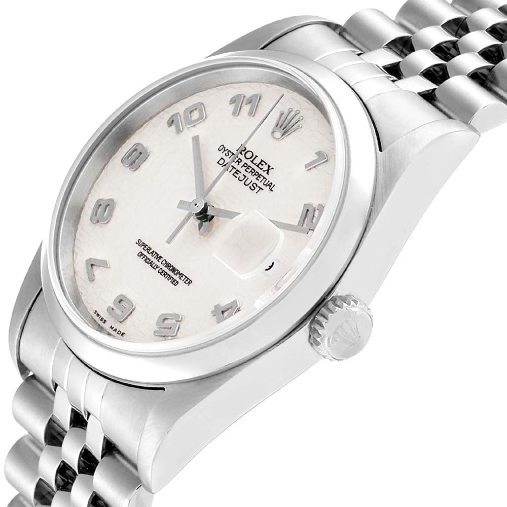 

Rolex Silver Stainless Steel Datejust Anniversary Jubilee