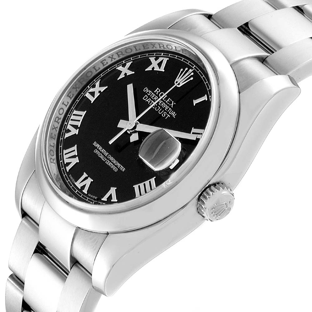 

Rolex Black Stainless Steel Datejust