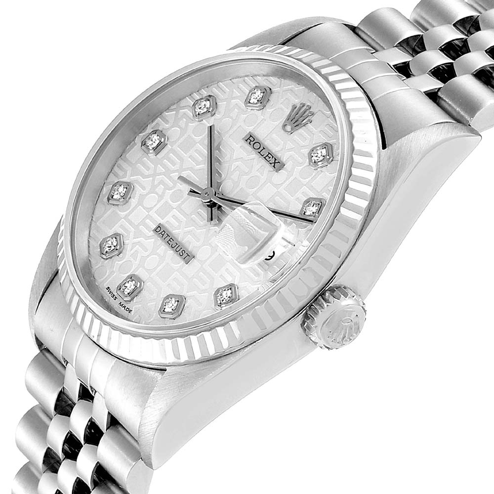 

Rolex Silver Diamonds