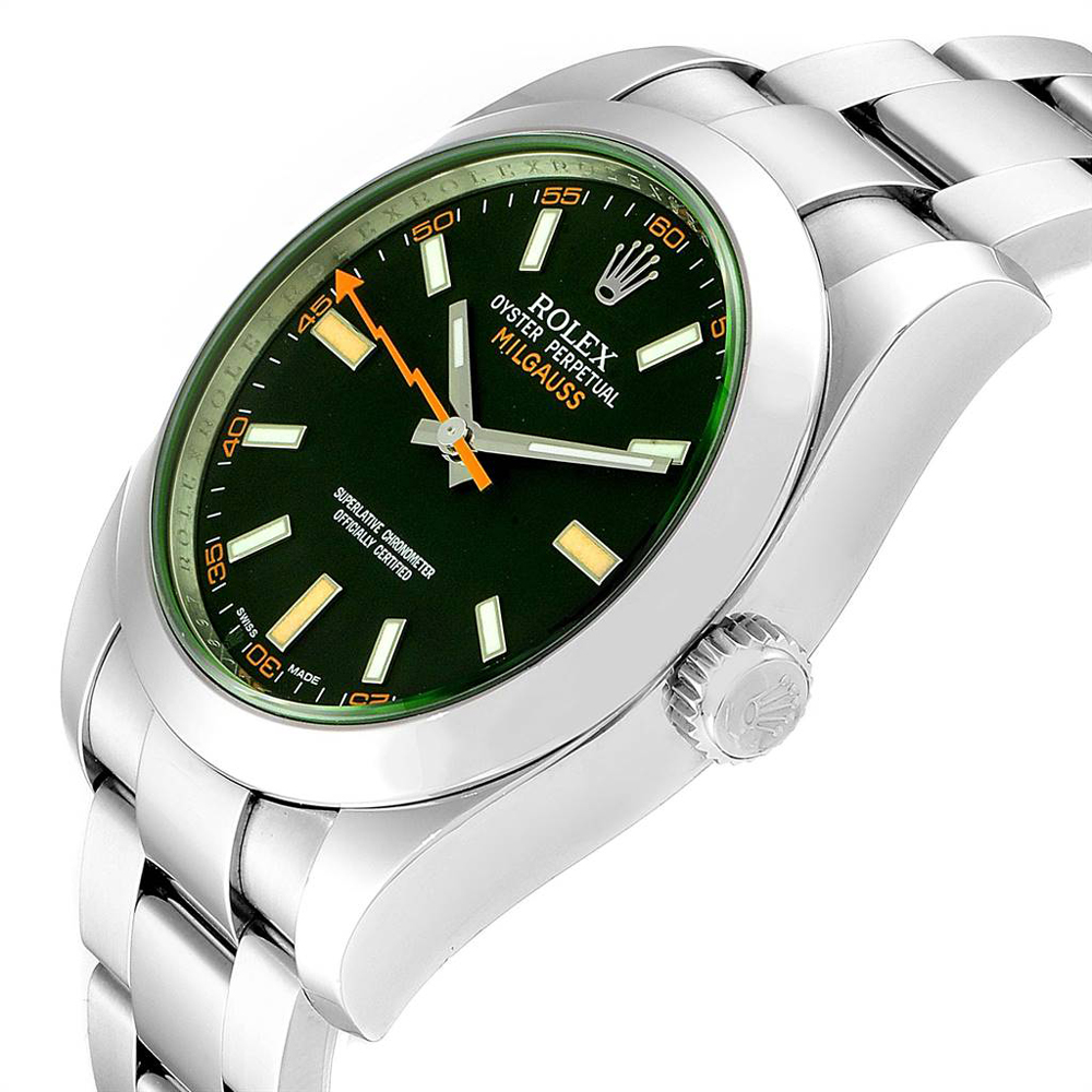 

Rolex Black Stainless Steel Milgauss
