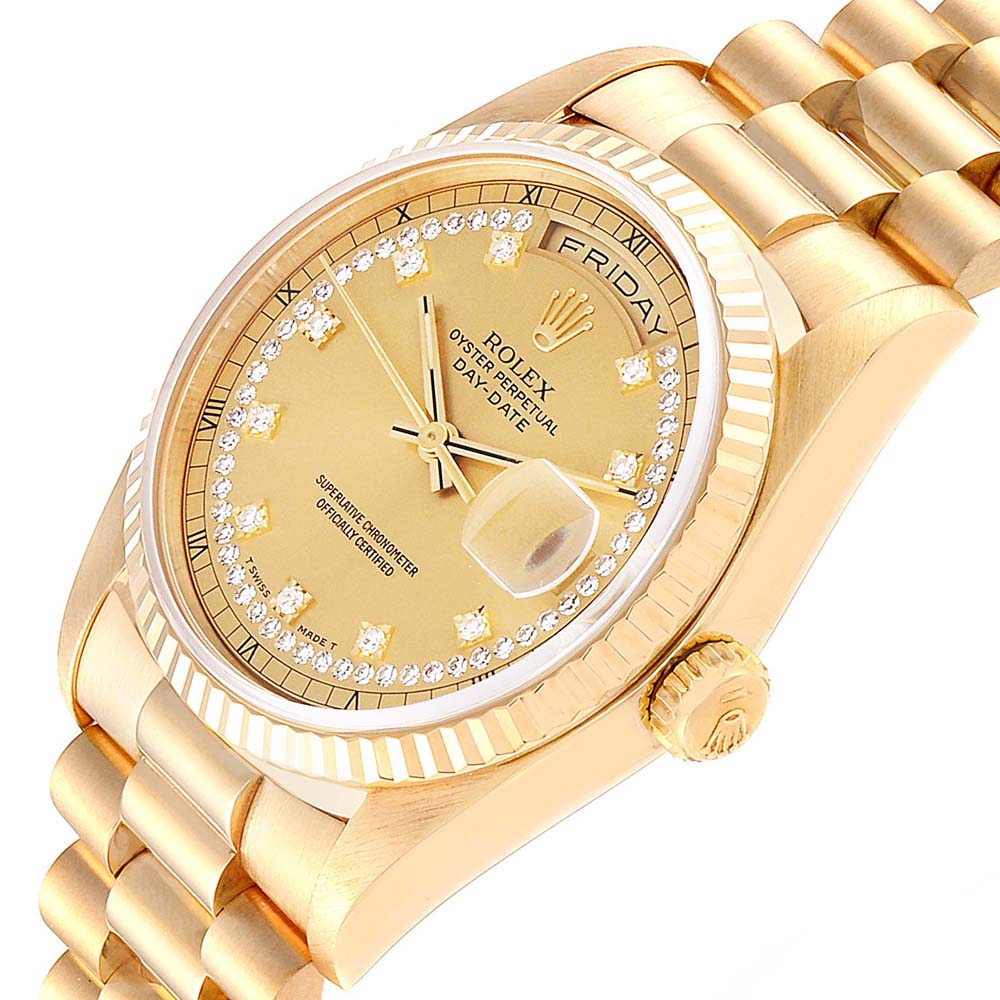 

Rolex Champagne Diamonds, Gold