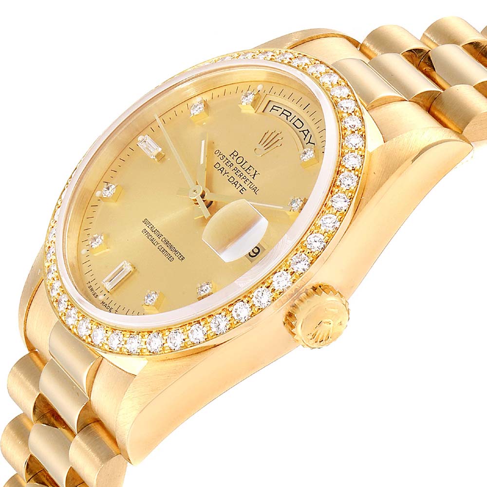 

Rolex Champagne Diamonds, Gold