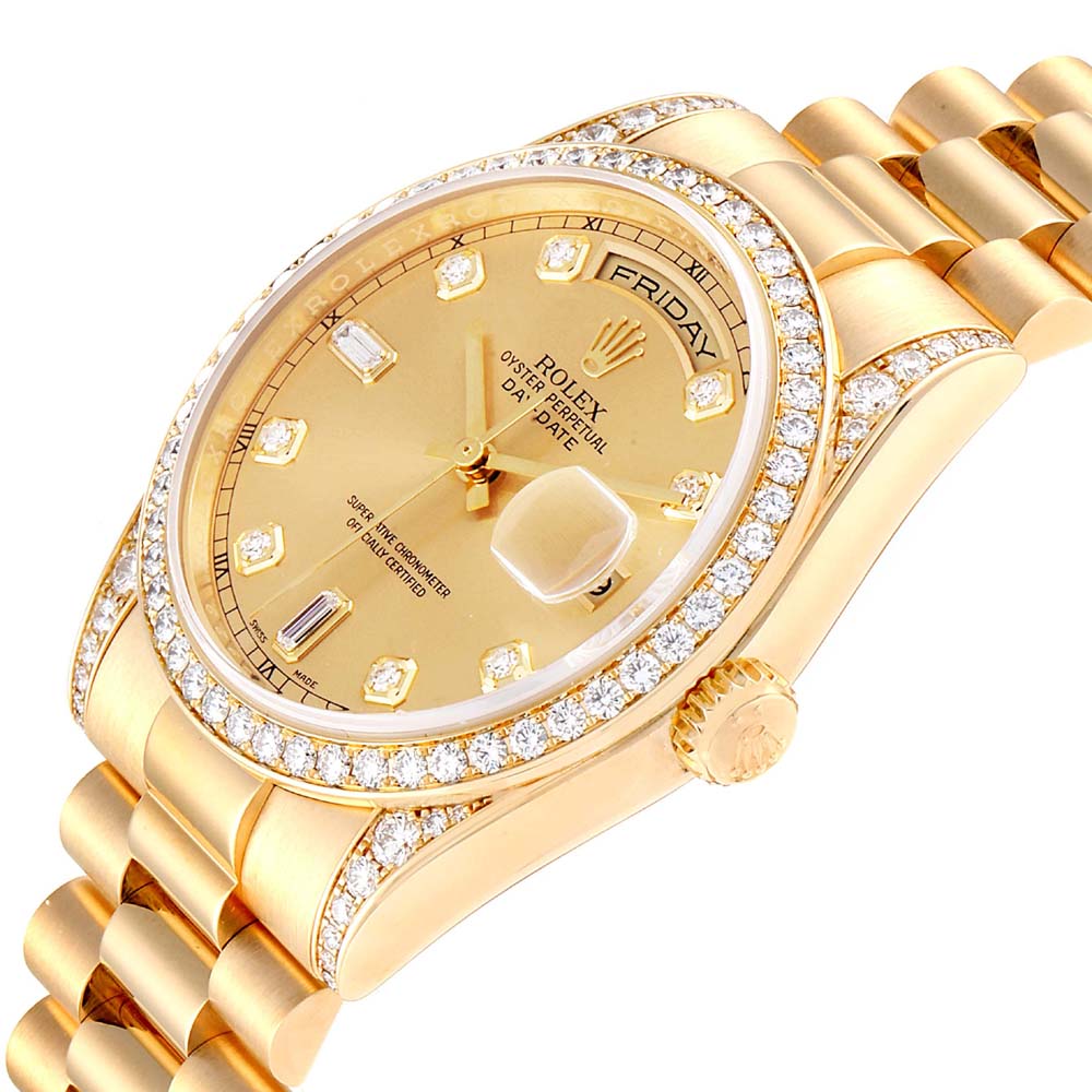 

Rolex Champagne Diamonds, Gold