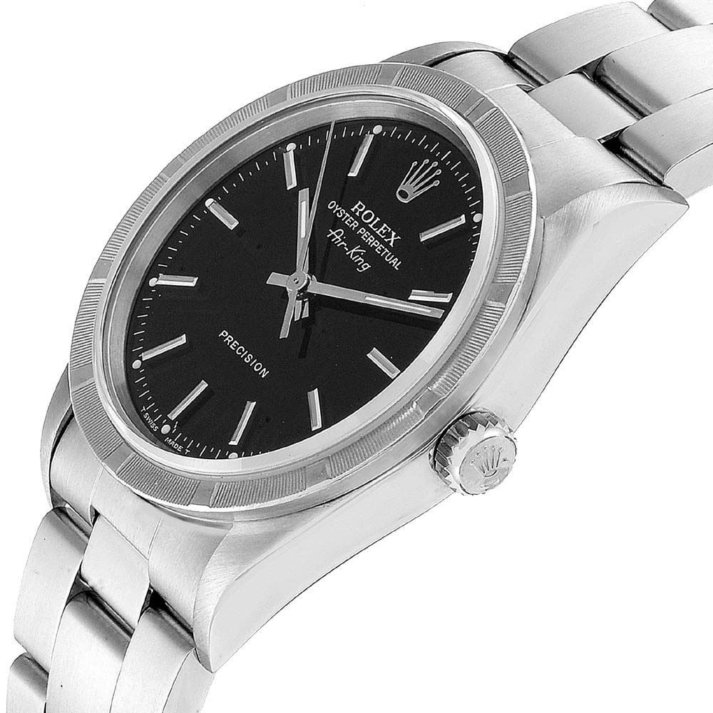 

Rolex Black Stainless Steel Air King