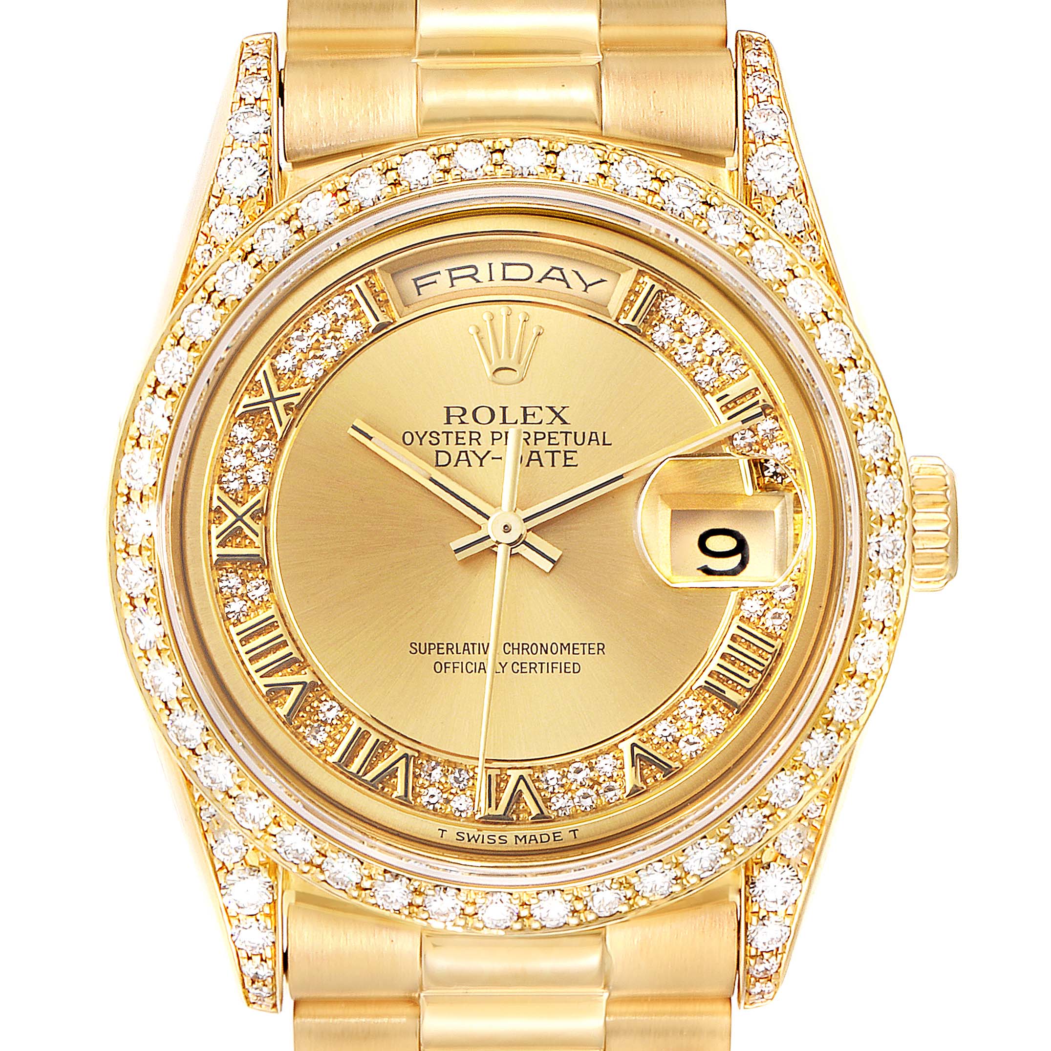 rolex mens president yellow gold