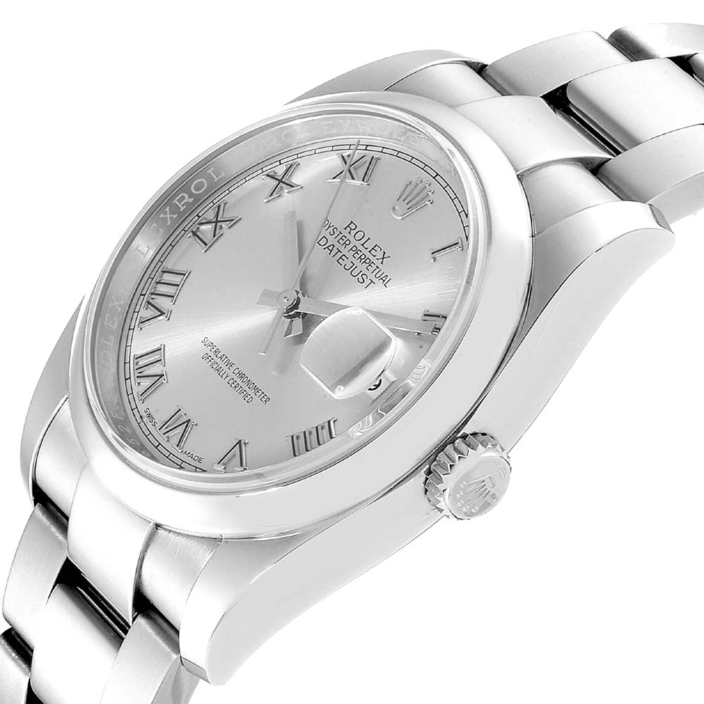 

Rolex Silver Stainless Steel Datejust