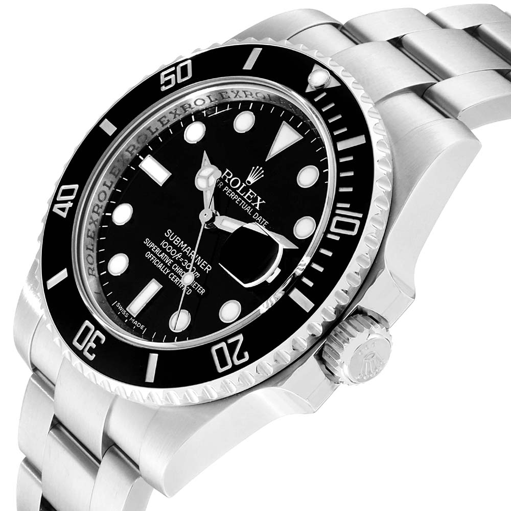 

Rolex Black Cerachrom And Stainless Steel Submariner