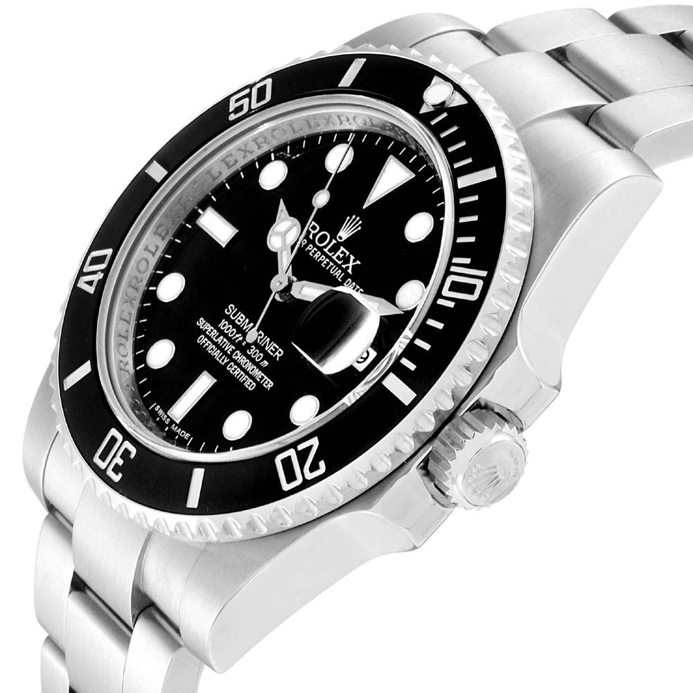 

Rolex Black Cerachrom And Stainless Steel Submariner