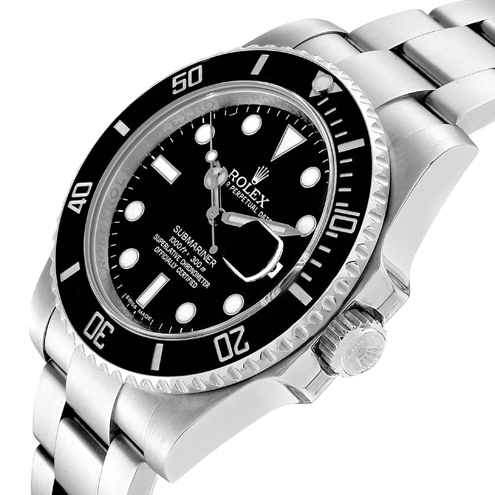 

Rolex Black Cerachrom And Stainless Steel Submariner