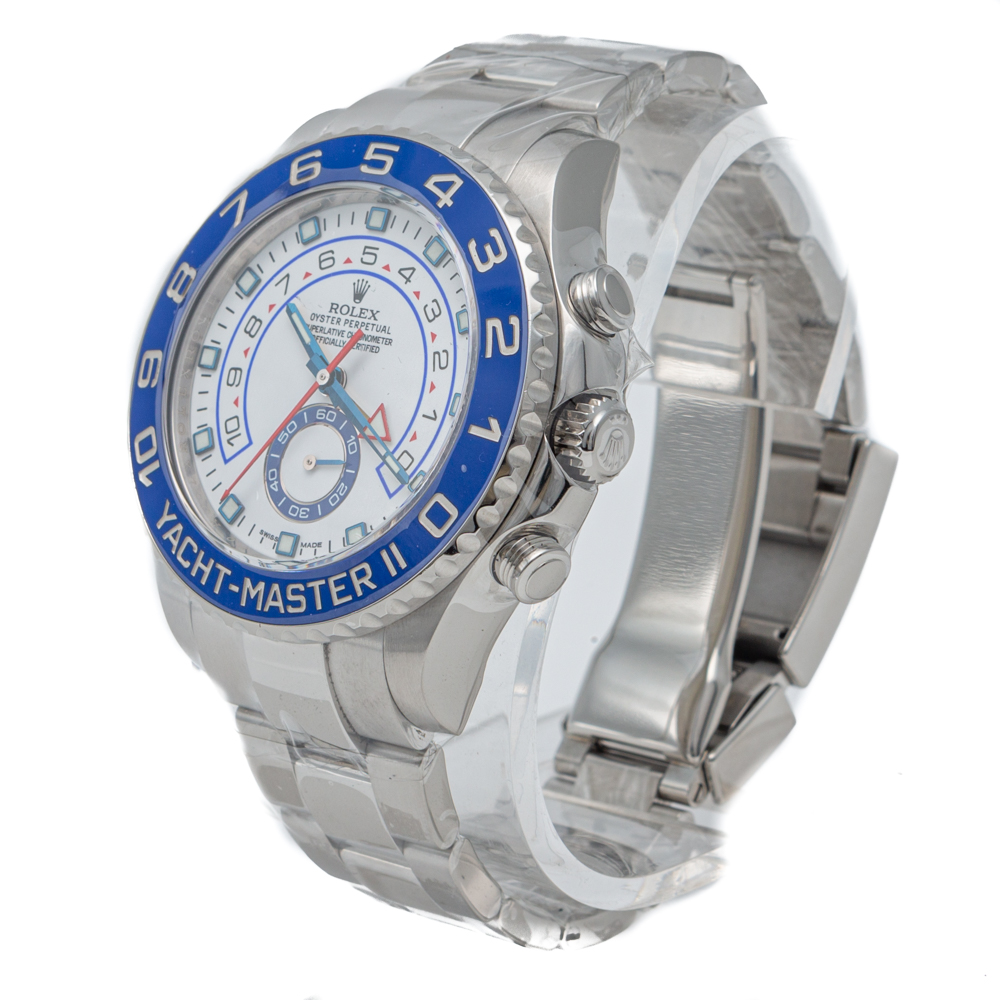 

Rolex White Stainless Steel Yacht-Master II