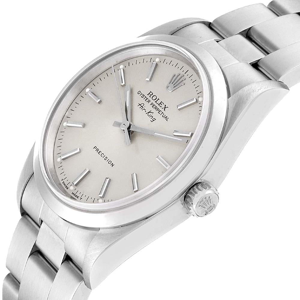 

Rolex Silver Stainless Steel Air-King