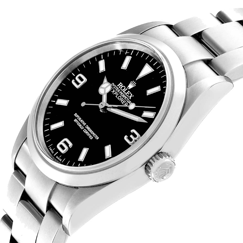 

Rolex Black Stainless Steel Explorer I Automatic